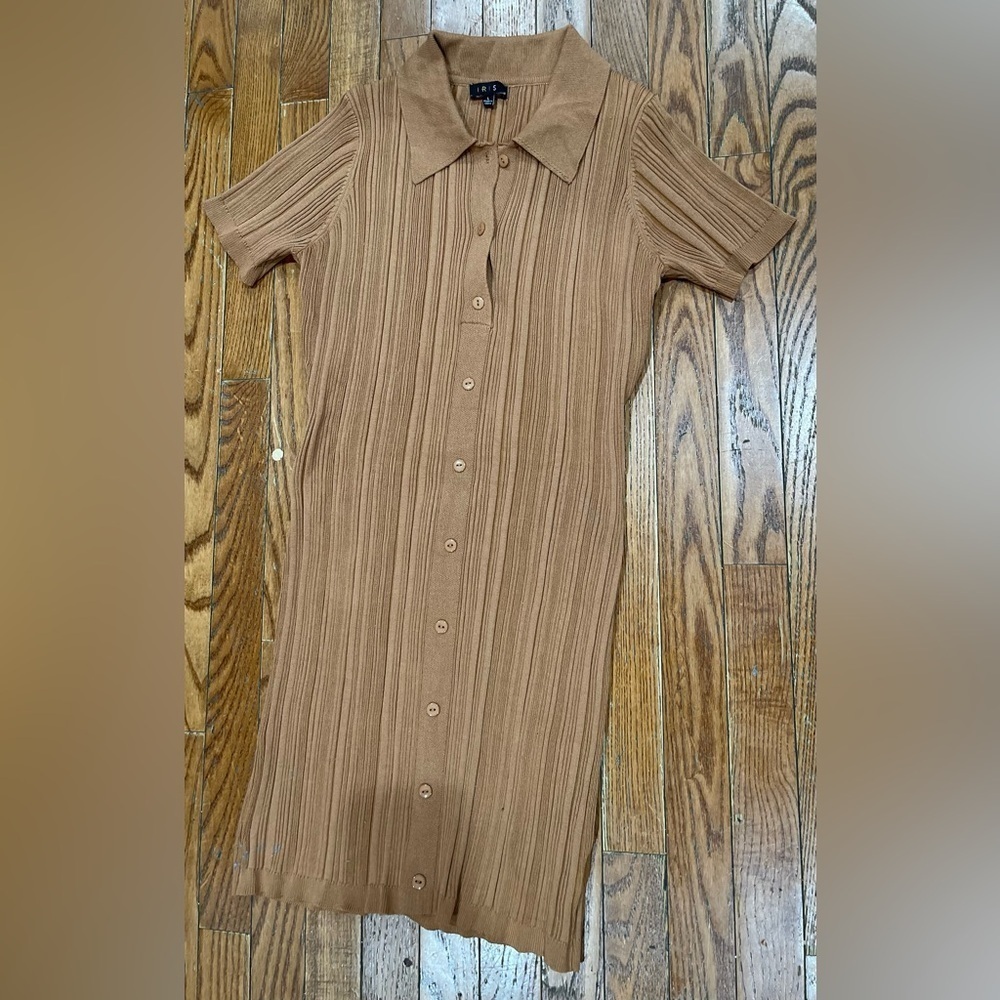 Iris Tan Ribbed Knitwear - Picture 4 of 13